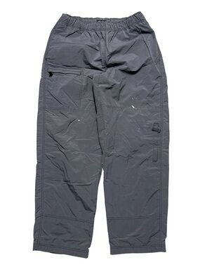 Vintage 2000s MUDD Nylon Grunge Style Baggy Wide Leg Grey Pants Size XL